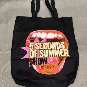 5 Seconds of Summer Graphic Black Tote Bag